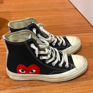 Comme des Garcons PLAY Black and White Sneakers